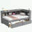 Bookcases Bed with Power Outlets, USB Charging Ports and Two Drawers-445909454-445909458