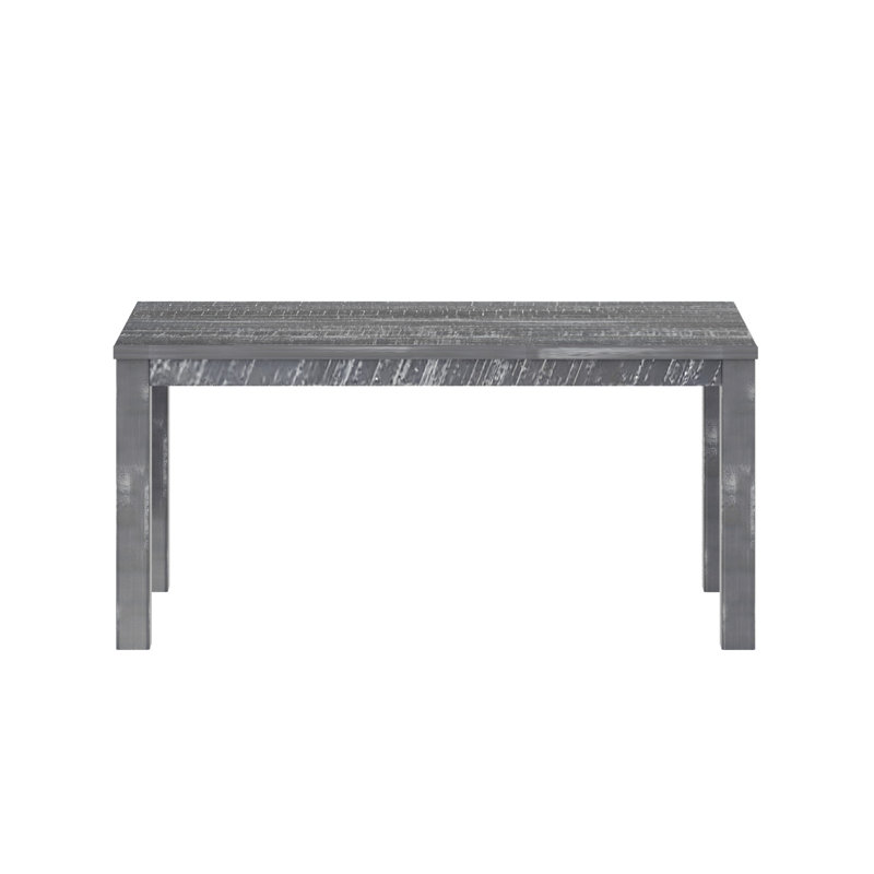  35" Grey Solid Wood Dining Table