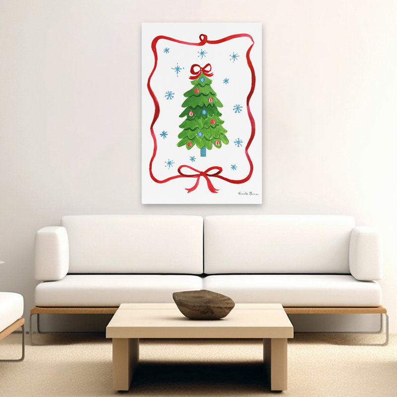 Christmas Bows II Contemporary White Bow Christma, H 60 po x l 40 po