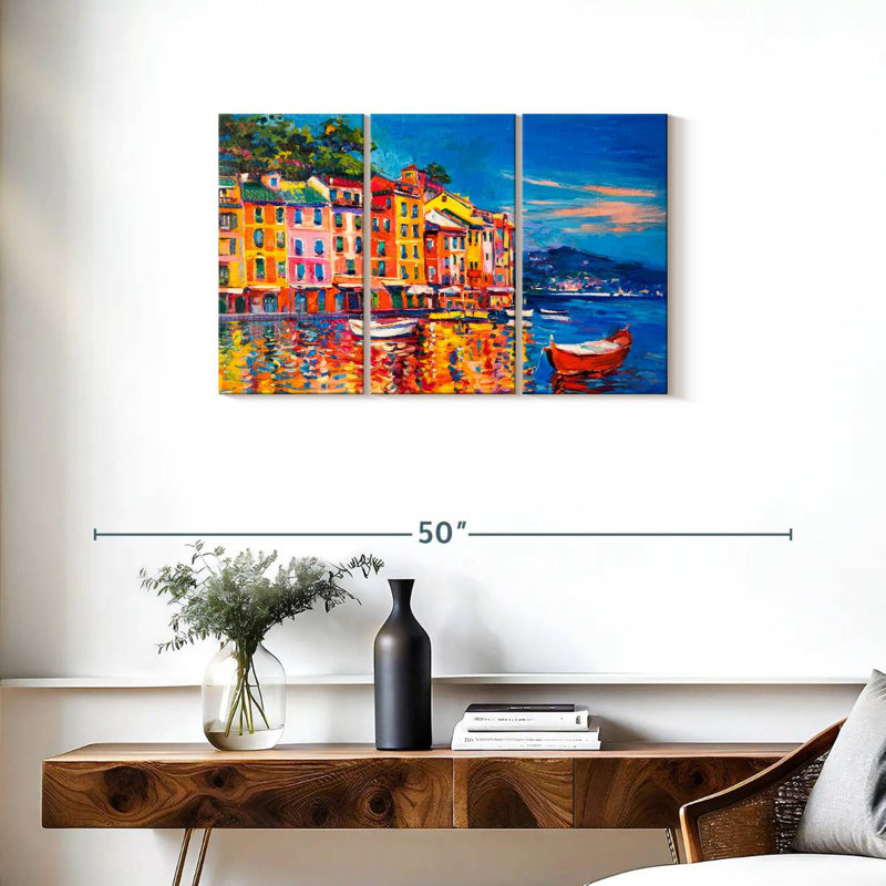 Gillard Harbor Town, 20" H x 33" W
