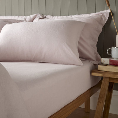 Syvester Linen Blend Standard Fitted Sheet