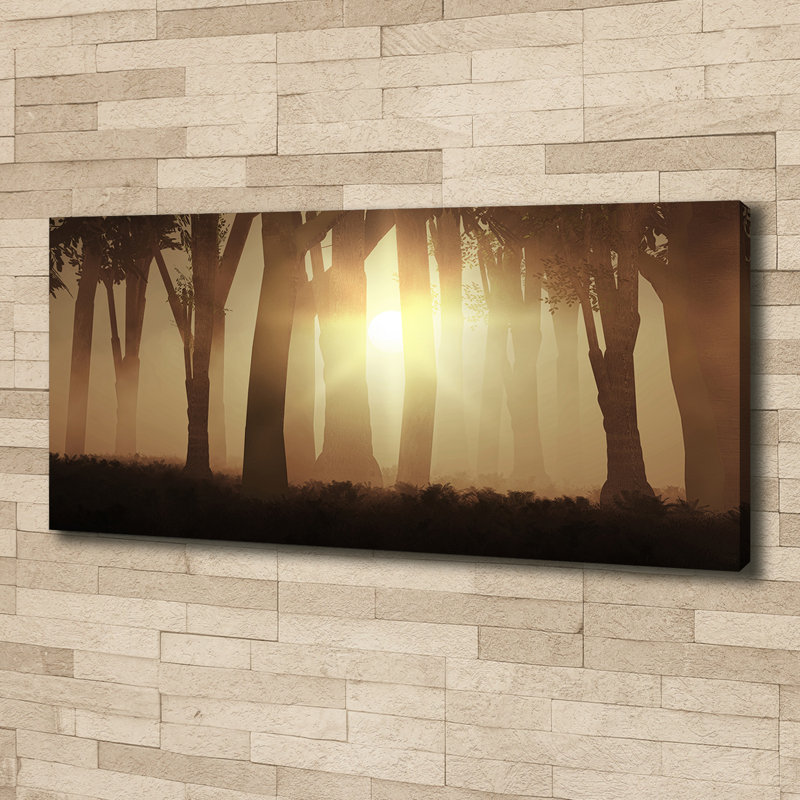 Fog In The Forest - Wrapped Canvas Print