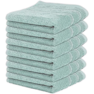 Lot de 2 essuie-mains pour salle de bain - 100 % coton (35,6 x 76,2 cm),  très absorbants et à séchage rapide, serviettes douces de qualité  supérieure
