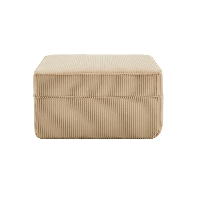 Martha Ottoman Corduroy -Camel, Camel
