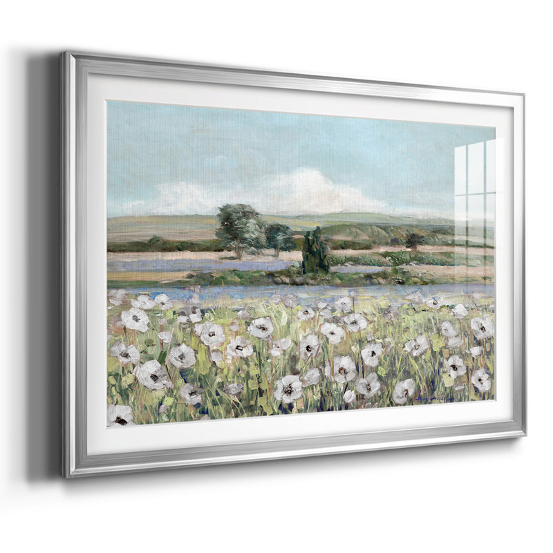 Poppy Valley rétro, Argent, H 30 po x l 44 po x P 1,5 po