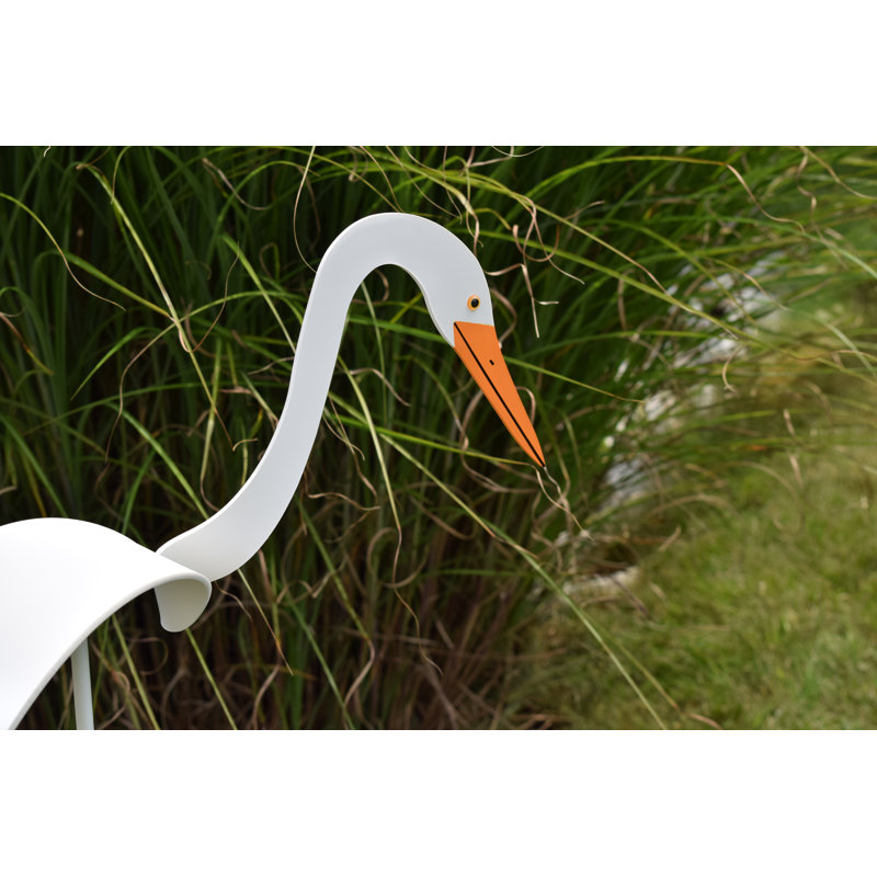 Art de jardin aigrette