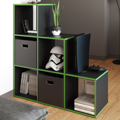 Beryle 108cm H x 104cm W Plastic Step Bookcase