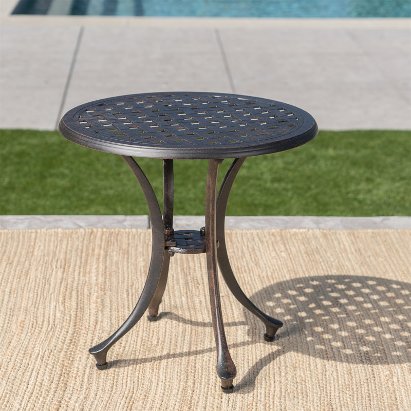 Outdoor 19" Cast Aluminum Side Table_61112.00(Only Including Table)