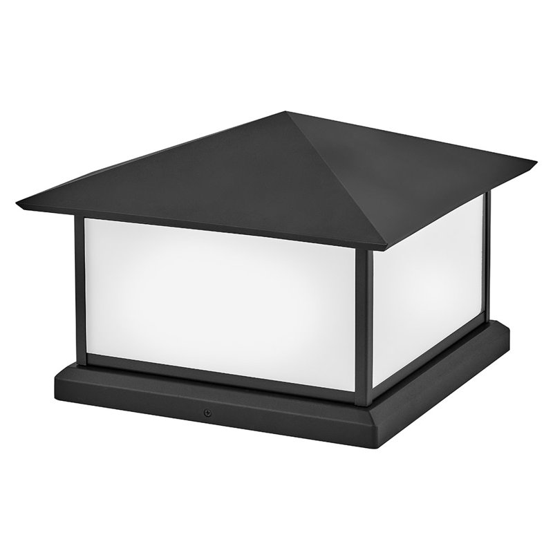 Hinkley Pier Mount Lantern, Textured Black