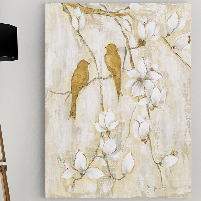 « chanson of spring i » par julie brignola-tava, reproduction d’art sur toile tendue, H 36 po x l 48 po x P 1,5 po