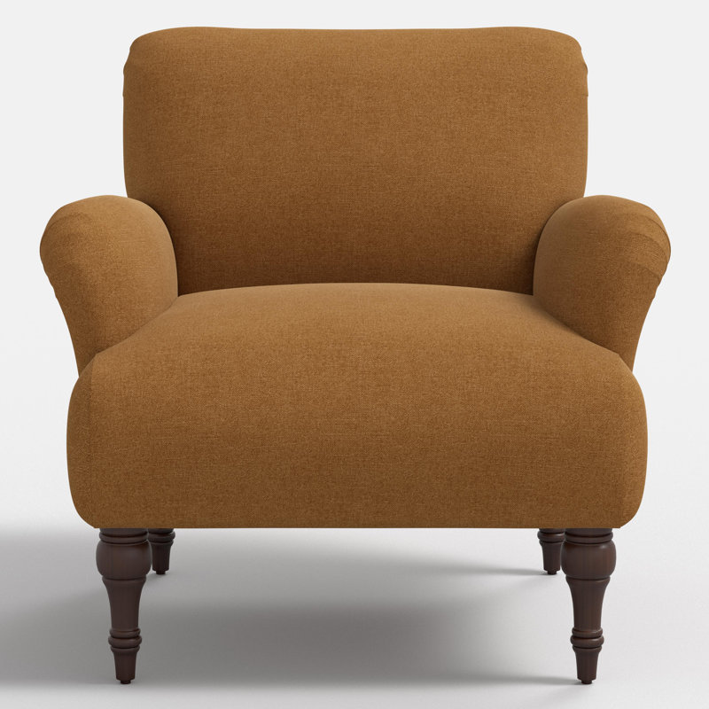 Fauteuil Elodie, Mélange de polyester brun