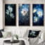 «White Green Petals And Beauty», 3 pièces sur toile-1532913839-1532913825