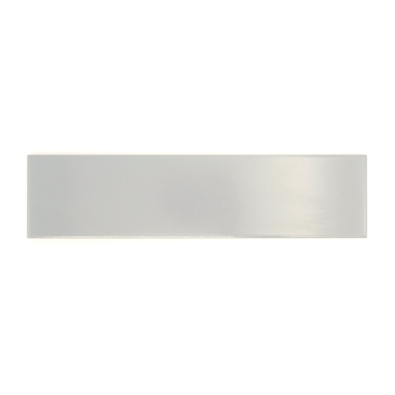 Euphoria™ 3" x 12" Beveled Ceramic Patterned Tile, Silver
