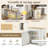24-Inch Bathroom Vanity Cabinet with Adjustable Shelf and 3 Drawers-411922141-411922143