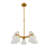 Celeste 5-Light Contemporary Chandelier in Champagne Bronze