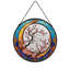Vitrail vitrail cerisier lune vitrail pour fenêtre-129206123