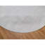 Tapis oriental rond texturé en polyester tissé à la main 8 pi x 8 pi Striee