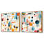 Crisel - Ensemble de 2 collages carrés à formes abstraites-101845776-101845777