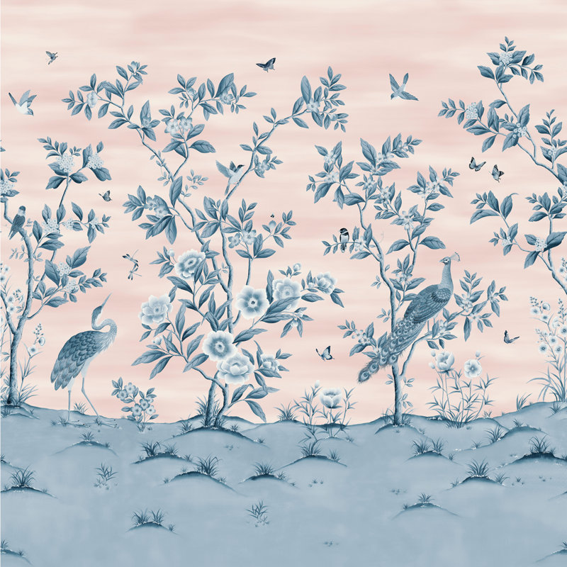 Florence 10.05m x 68.5cm Wallpaper Roll, Powder/ China Blue
