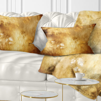 Perfect Brown Starry Sky - Abstract Printed Pillow