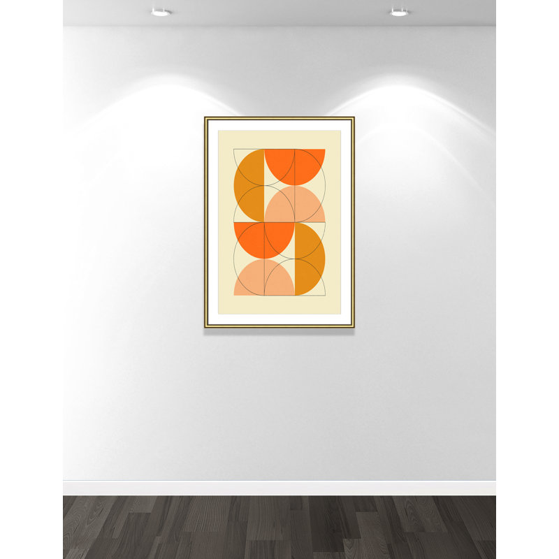 «Imaginaire 2» par Blue, L 30,75 po x H 42,75 po, Imprimé mat, Or classique