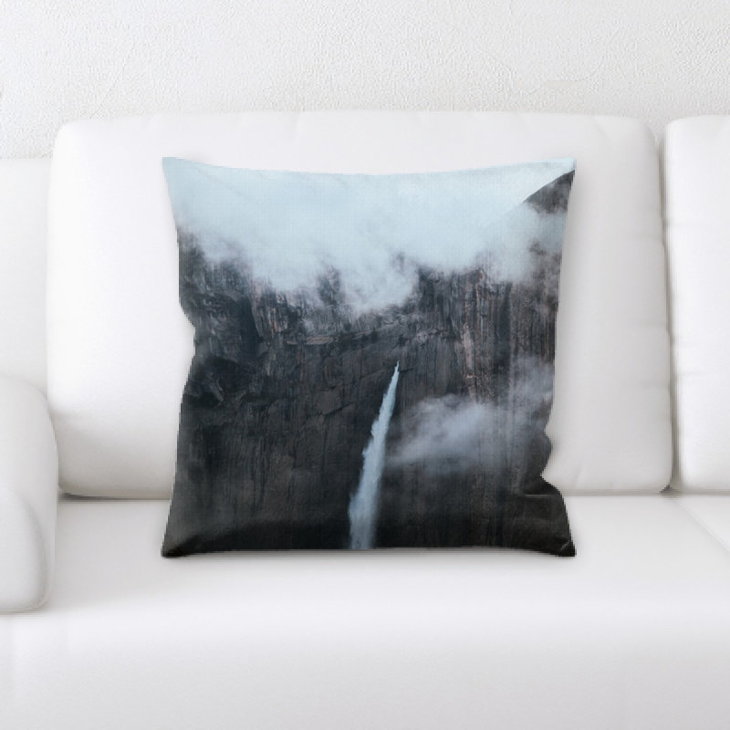 Waterfall Microsuede Reversible Throw Pillow