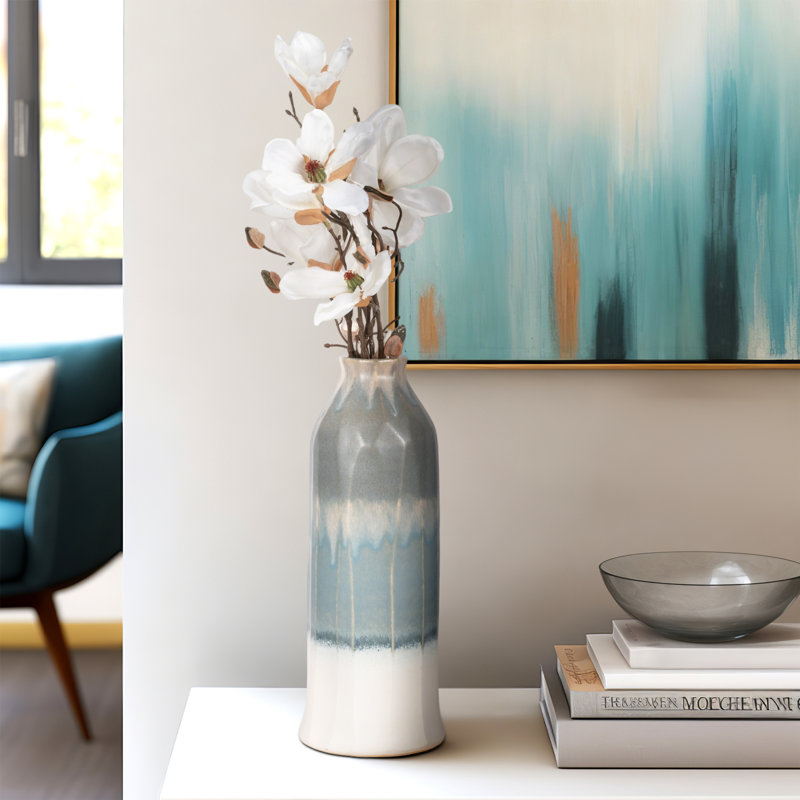 Estella Small Blue Vase, 20"