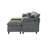 108'' Comfy  U Shaped Sectional Modular 5-Piece Cloud Sofa with Ottomans  Tool-free Easy Assembly Corduroy Fabric-1856730997
