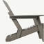Chaise Adirondack pliante en bois gaufré surdimensionnée avec dossier et siège pré-assemblés, chaise de patio en bois pour patio