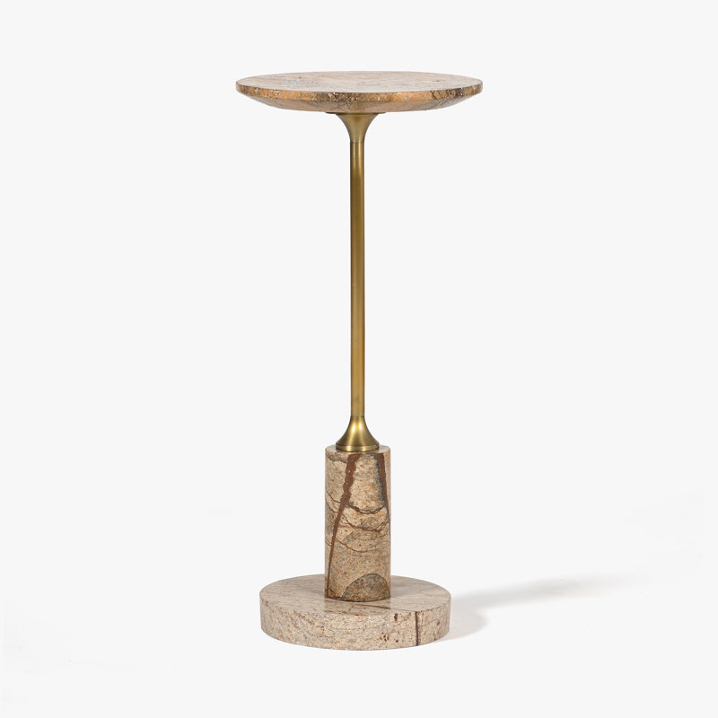 Dessus de table en verre Francesca, Brun