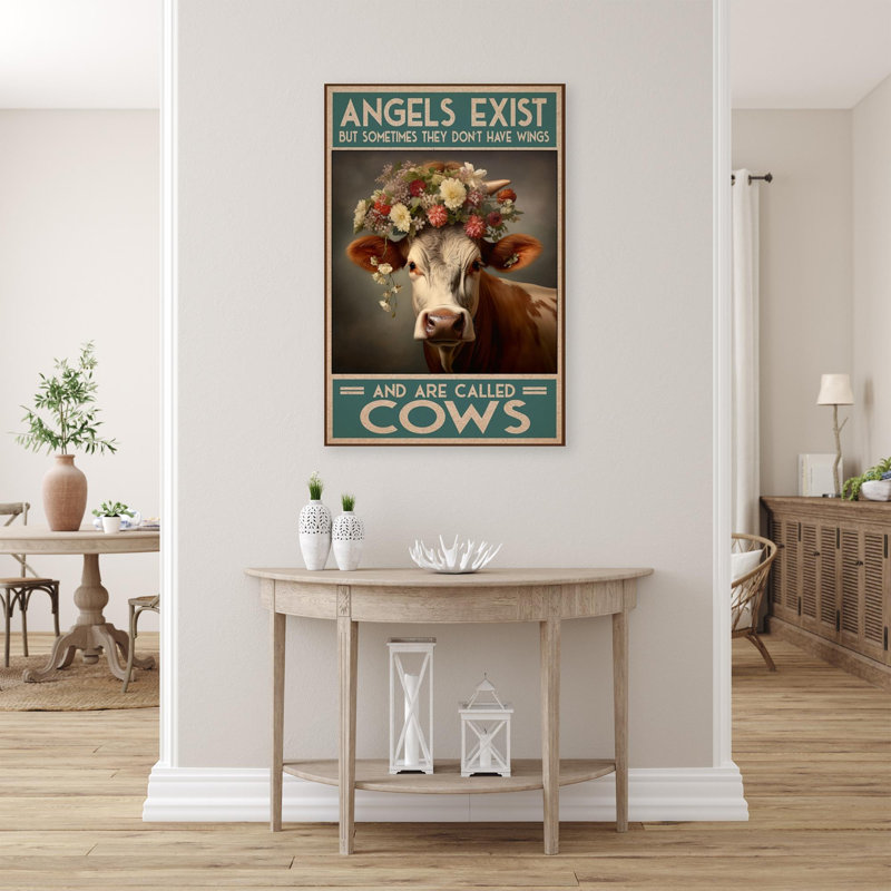 And Are Called Cows 1 - 1 Piece Rectangle Graphic Art Print On Wrapped Canvas _0392, H 20 po x l 16 po x P 1,25 po
