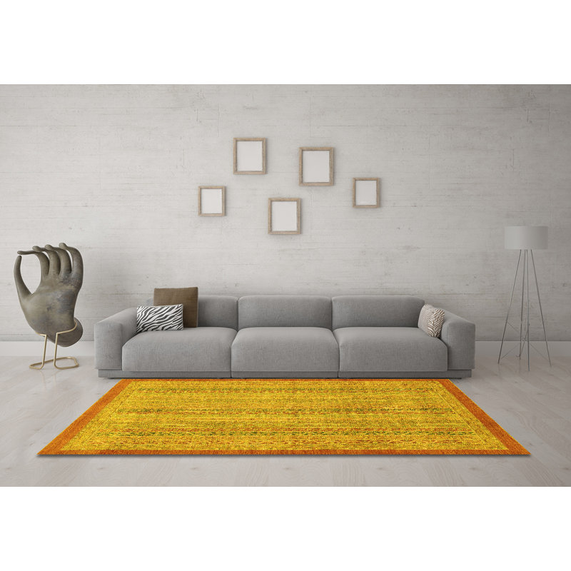Hardisty Washable Chevron Indoor Rug, Round 8'