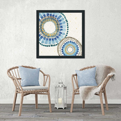 « indigold xvi », reproduction de peinture à l’aquarelle sur toile