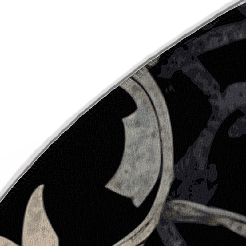 Tapis intérieur et extérieur Twilight Glow, Rond 5 pi