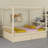 Canopy Bed with Storage Drawers-520123762-520123764