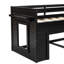 Lit mezzanine double noir