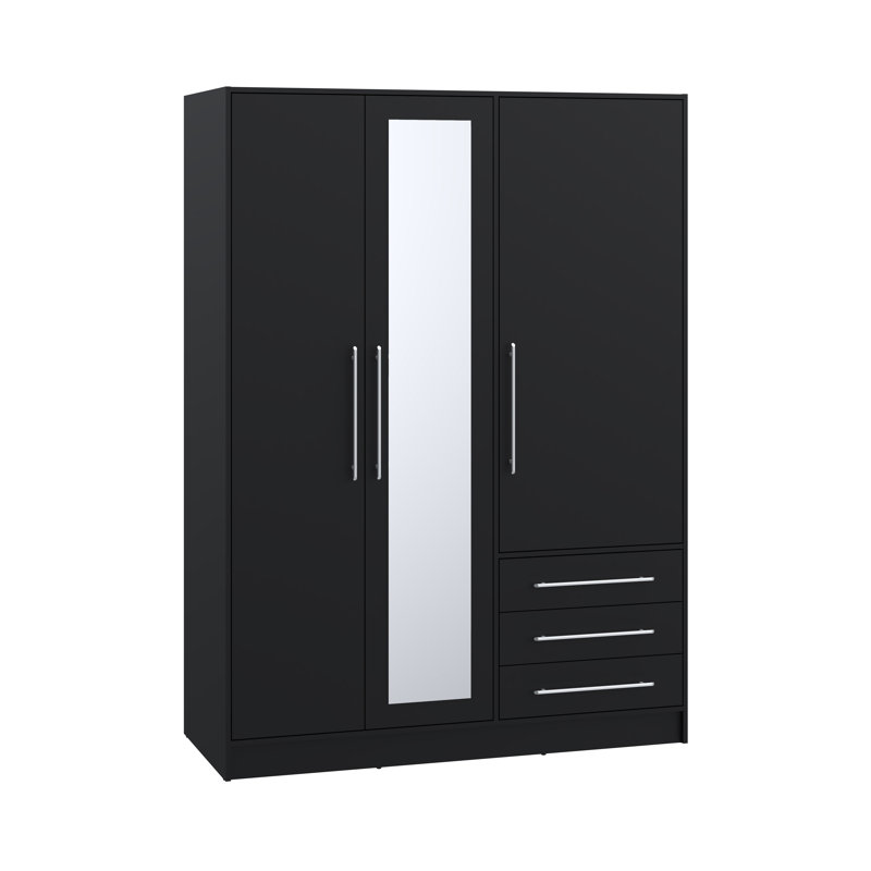 Raveaux 3 Door Manufactured Wood Wardrobe