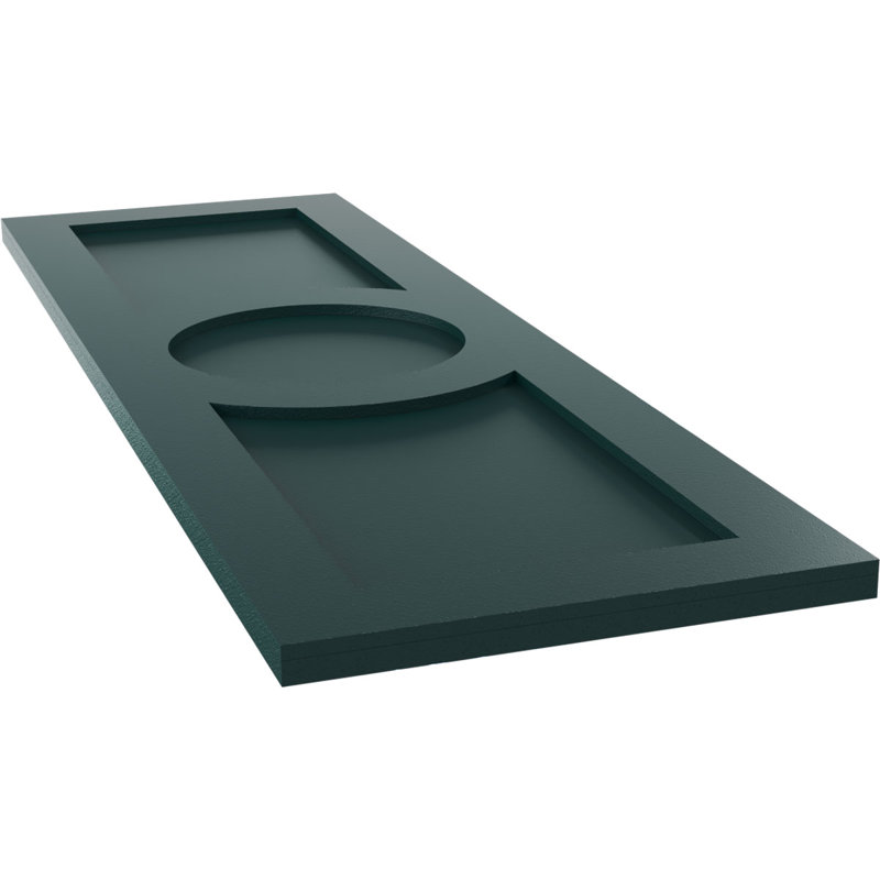 Volets en PVC True Fit, 15", Vert thermique, 71"