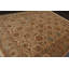 Tapis de zone en laine noué la agra brune 8 pi x 9 pi 1 po one-of-kind Slatington