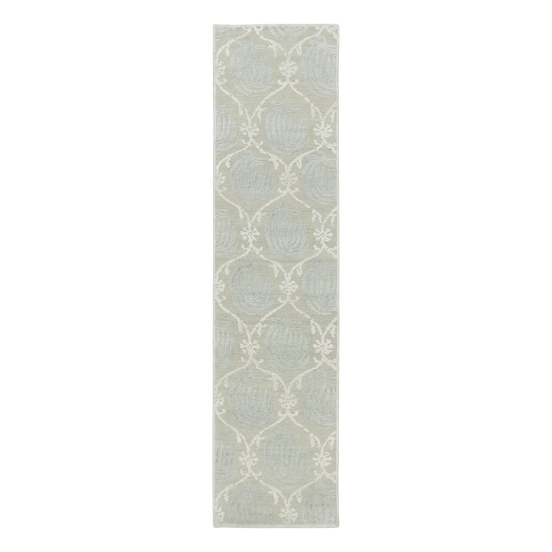 Hand Knotted Silk Geometric Area Rug