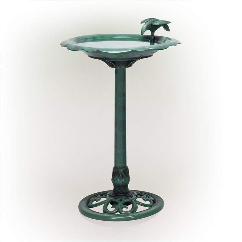 Plastic Pedestal Birdbath