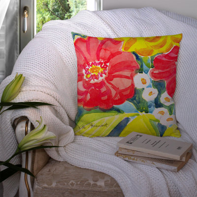 Coussin décoratif intérieur/extérieur fleur