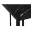 Table d'appoint, console, vestibule, étroit, d'angle, stratifié marbré noir, métal noir-1437529510