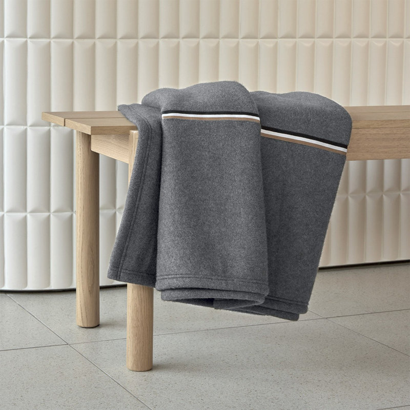 B Linea Throw Blanket, Blue