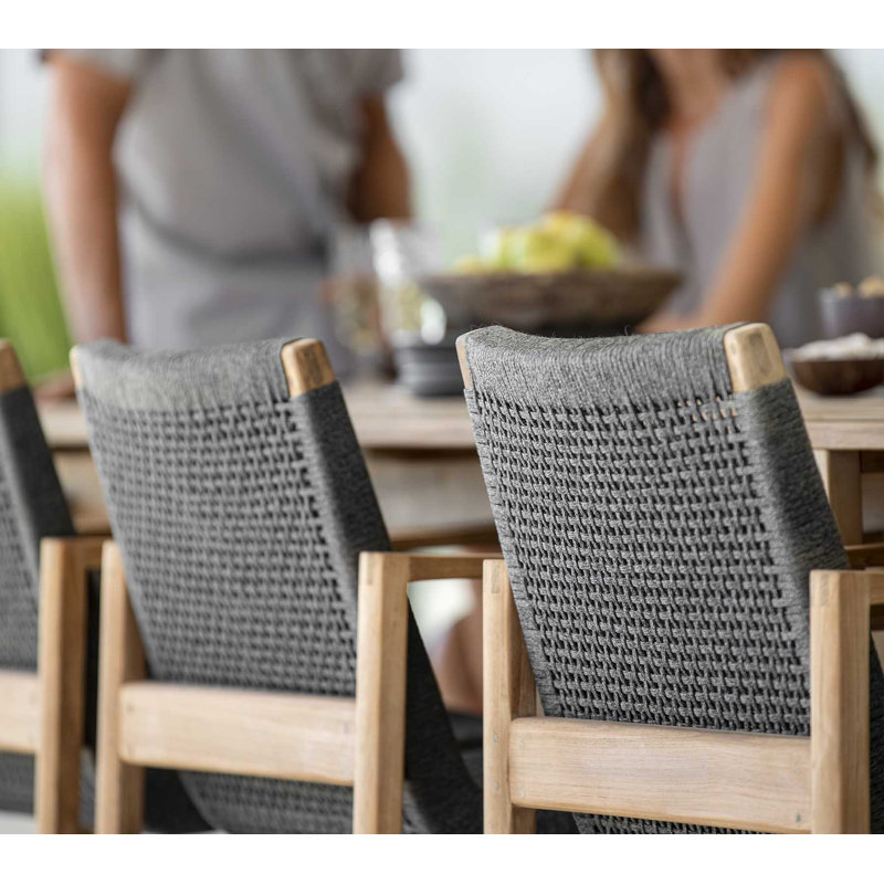 Teak Solid Wood Outdoor Dining Armchair