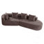 Canapé modulaire courbé avec coussins-1852761875