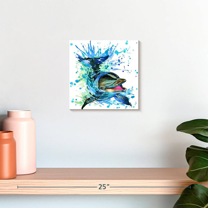 Brampt Splashing Dolphin, 10'' H x 10'' W