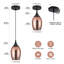 1 - Light Glass Single Pendant Light-2035100042