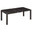 Ensemble de table de salle à manger vintage extensible pour 4 à 6 personnes avec 4 chaises rembourrées et 1 banc