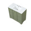 Meuble-lavabo vert 36 po avec trois tiroirs